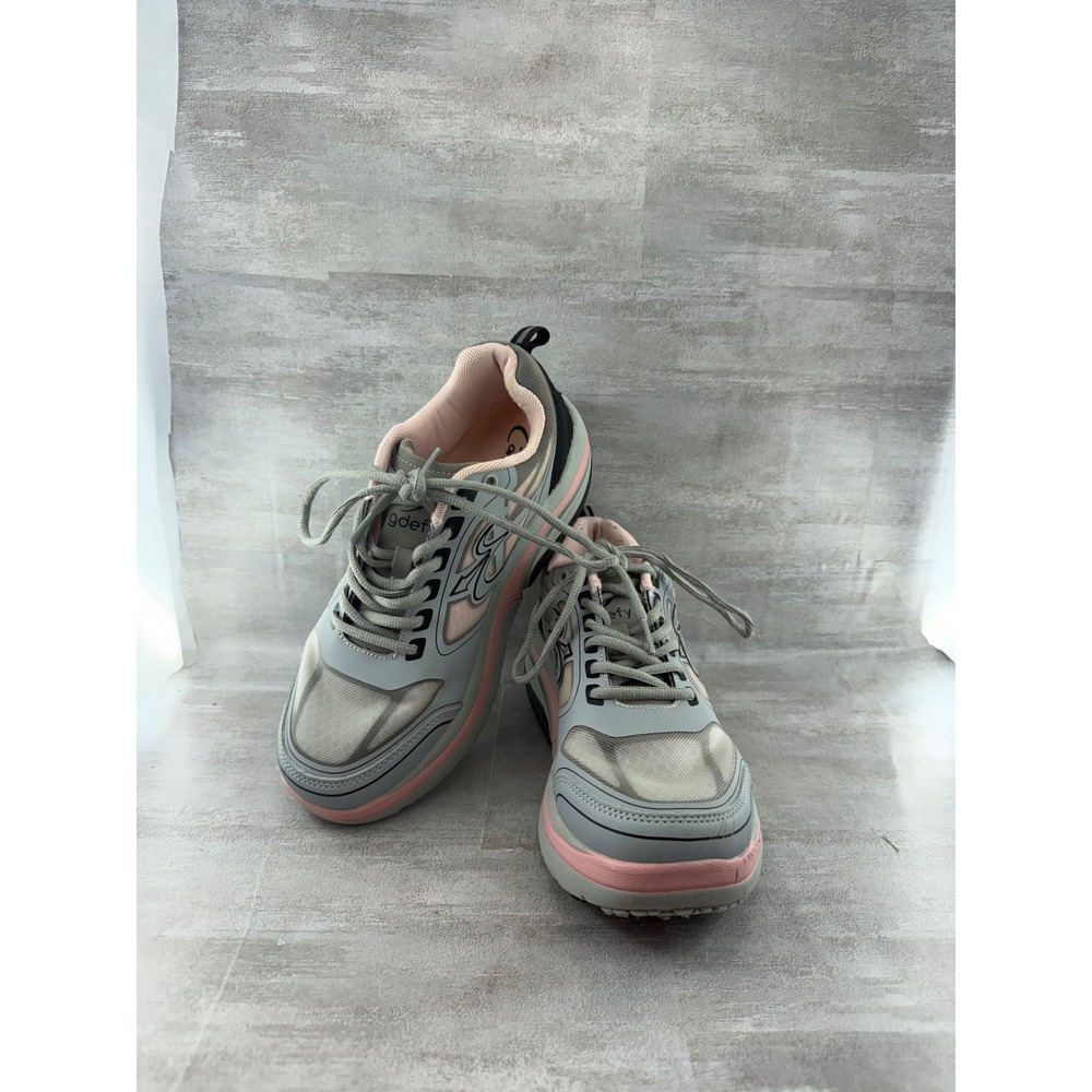 Gravity Defyer G-Defy Ion Grey Pink Walking Shoes TB9022FGP-W Women Sz 9